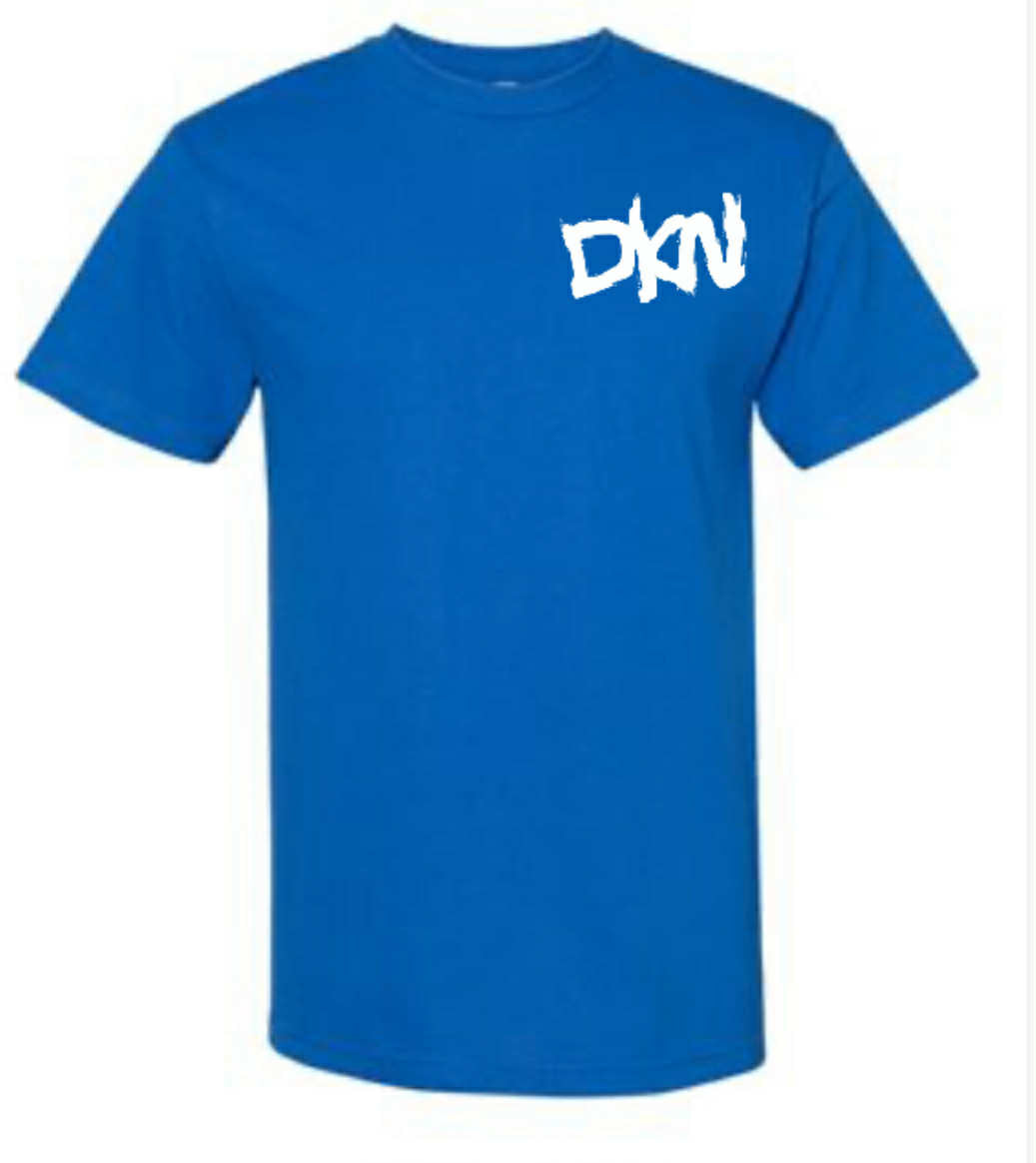 Blue Funky Font Shirt